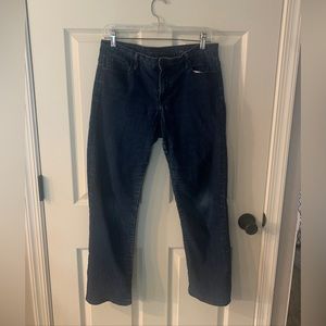 Calvin Klein Womens 12 Blue Denim Straight Leg Jeans 12/30